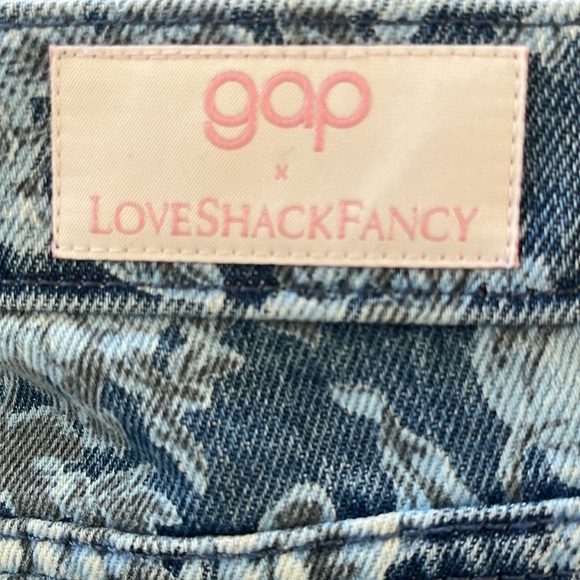 GAP x LoveShackFancy High use Floral ‘70’s Flare Jeans3 - Picture 8 of 8